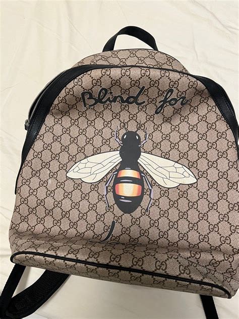 fake gucci backpack with bee|gucci wallet with bumble bee.